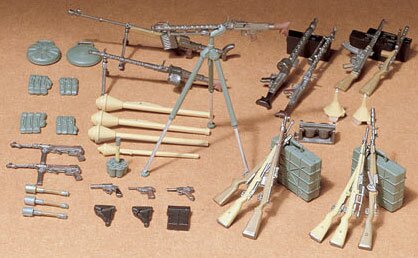 Сборная модель - Набор вооружения немецких солдат (24 вида оружия)