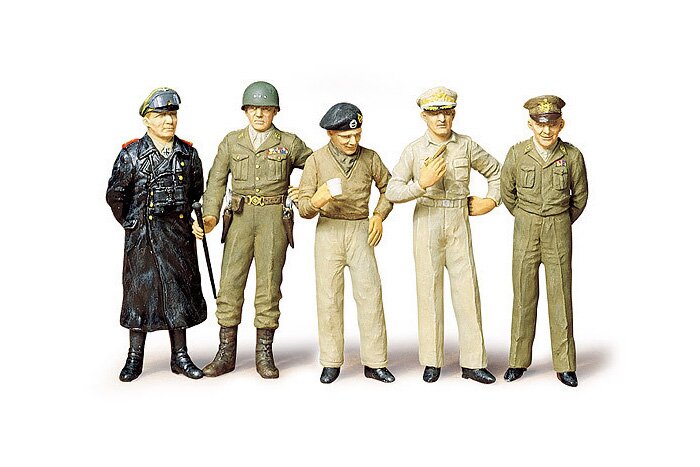Сборная модель - Генералы 2-й мировой войны: Паттон, Эйзенхауэр, Роммель и д