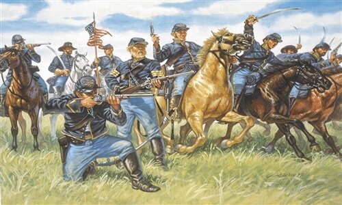 Сборная модель - Солдатики Union Cavalry (American Civil War)