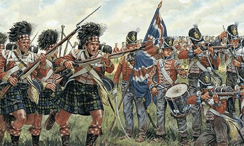 Сборная модель - Британская и шотландская пехота