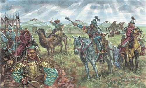 Сборная модель - Монгольская кавалерия