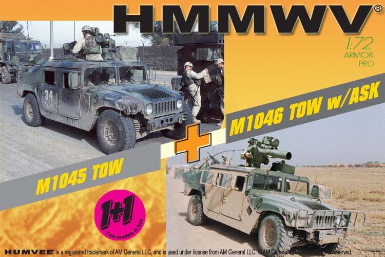 Сборная модель - Автомобиль Hammer M1046+M1045 TOW