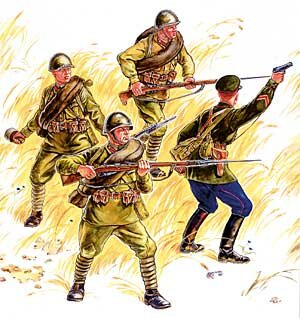 Сборная модель - Пехота Красной Армии (№1)