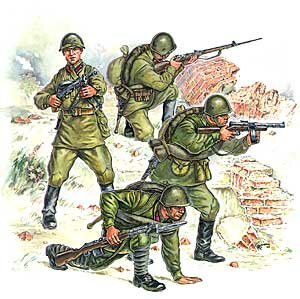 Сборная модель - Пехота красной армии (№2)