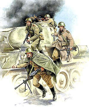 Сборная модель - Советский танковый десант