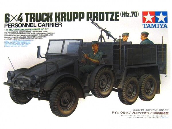 модель Немецкий армейский грузовик Krupp Protze (Kfz.70) с 3-мя фиг
