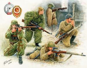Сборная модель - Советские снайперы