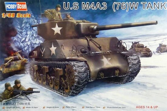 Сборная модель - U.S M4A3 (76)W Tank