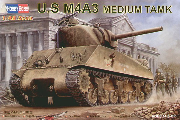 Сборная модель - U.S M4A3 Medium Tank